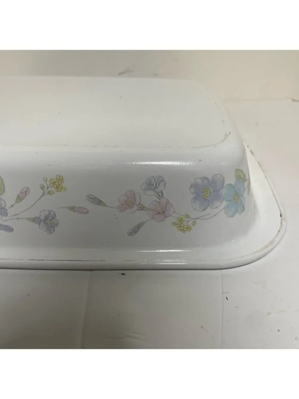 Vintage Corning Ware “Pastel Bouquet” A-21 Rectangular Baking Dish  – USA